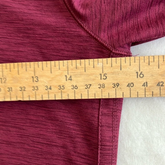 Old Navy girls size 8 burgundy Fitted Long Sleeve T-Shirt - Picture 8 of 10